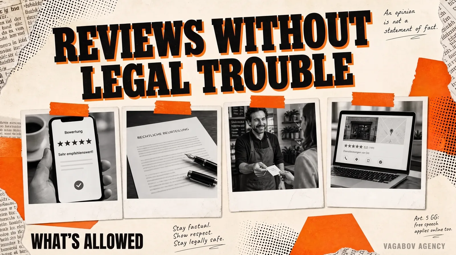 Collecting and showing Google reviews: German law and Google’s rules