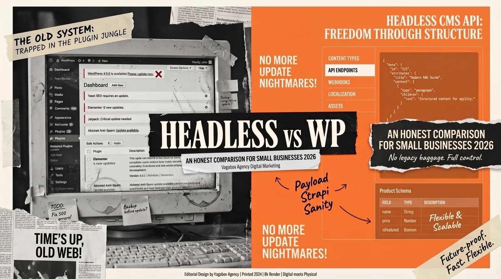 Headless CMS vs. WordPress 2026: honest comparison for small businesses