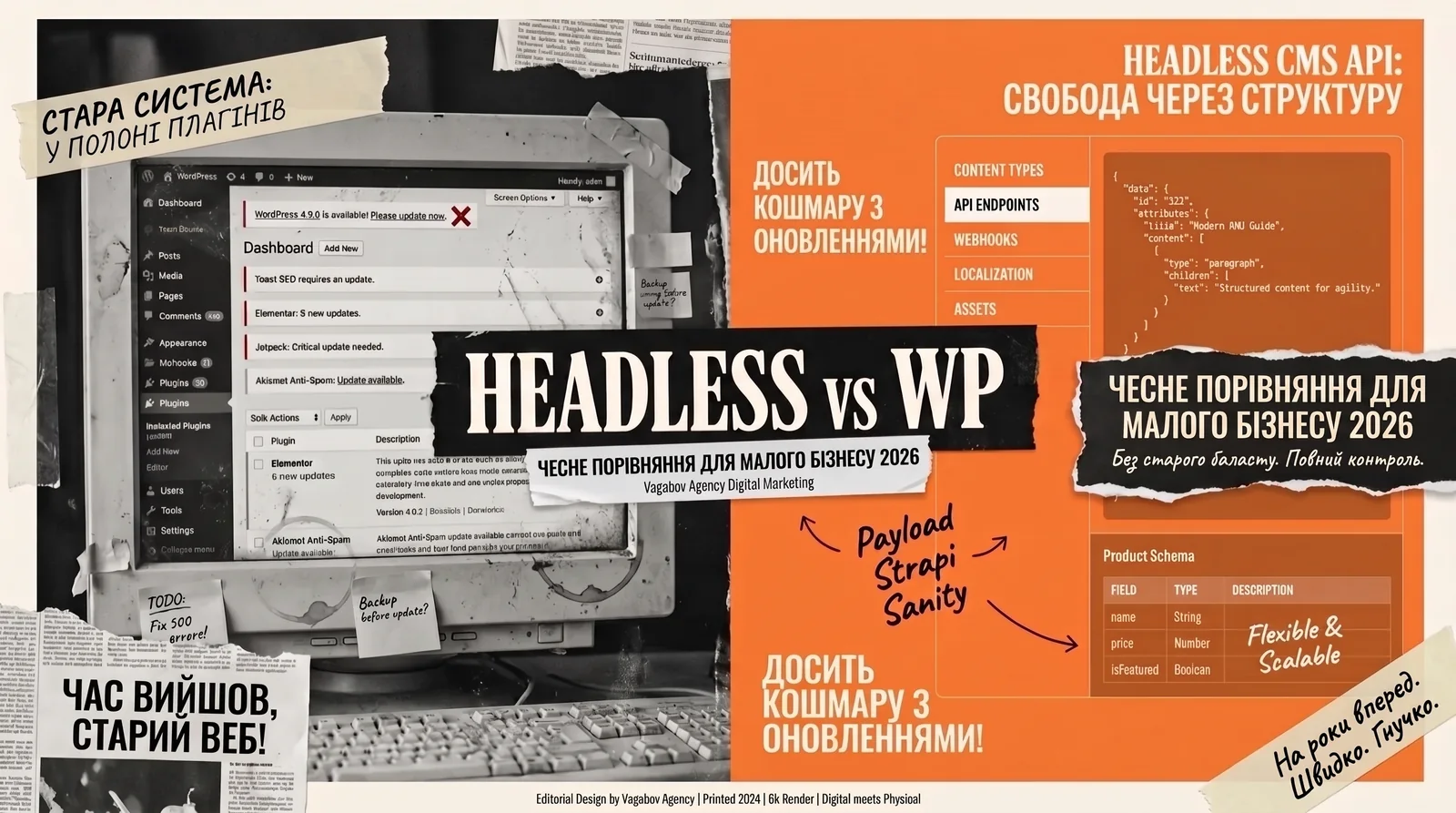 Headless CMS чи WordPress 2026: чесне порівняння для малого бізнесу