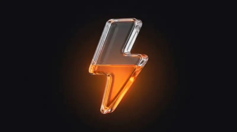 Social Media — Leuchtende orange Glasmolnie