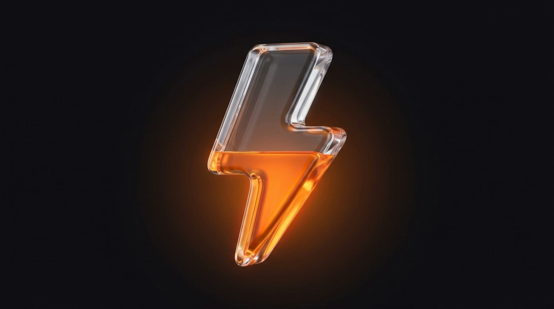 Social Media — Leuchtende orange Glasmolnie
